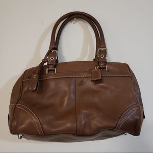 Coach Tan Leather Satchel